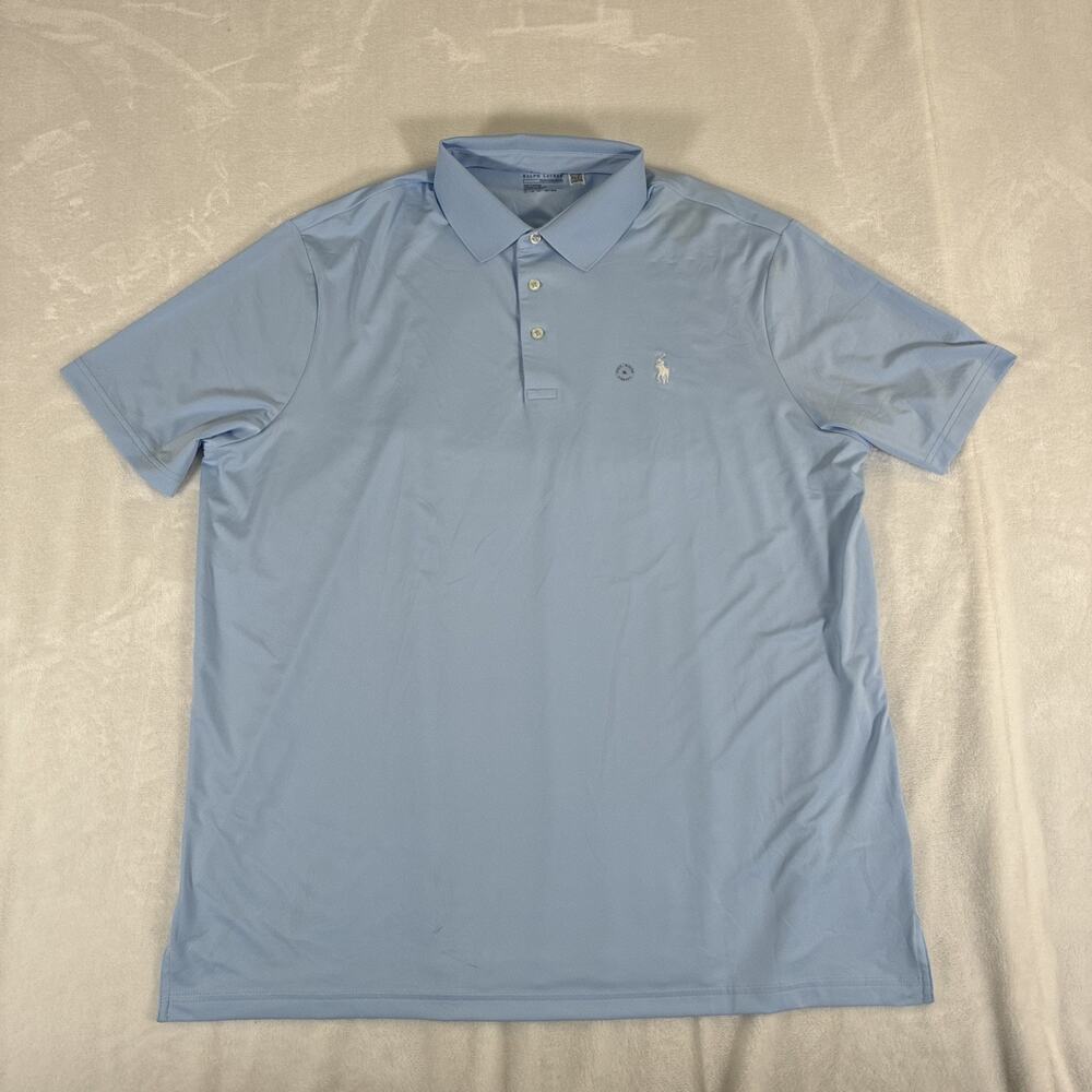 $110 Polo Ralph Lauren Men's Classic-fit Performance Polo Shirt Light Blue XL